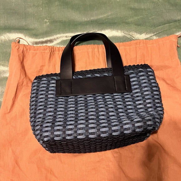 Miu Miu Small Denim weave tote - Picture 3 of 5